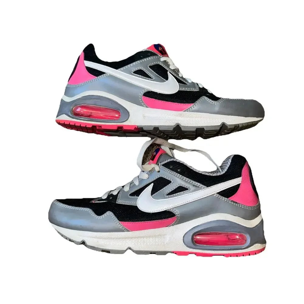Nike Athletics West Womens 8 (343904-003) Pink Air Black Grey 2011 Sneaker Shoe